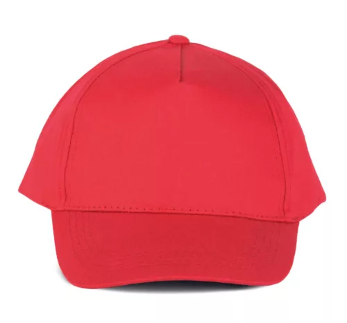 K-UP KP116 5 paneles pamut baseball sapka - red színben