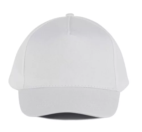 K-UP KP116 5 paneles pamut baseball sapka - white színben