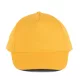 K-UP KP116 5 paneles pamut baseball sapka - yellow színben