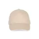 K-UP KP124 5 paneles kontrasztos baseball sapka - beige/white színben