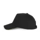K-UP KP124 5 paneles kontrasztos baseball sapka - black/lime színben