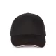 K-UP KP124 5 paneles kontrasztos baseball sapka - black/white színben