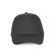 K-UP KP124 5 paneles kontrasztos baseball sapka - dark grey/black színben