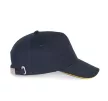 K-UP KP124 5 paneles kontrasztos baseball sapka - navy/yellow színben
