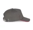 K-UP KP124 5 paneles kontrasztos baseball sapka - slate grey/red színben