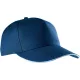 K-UP KP130 5 paneles kontrasztos baseball sapka - navy/sky blue színben