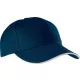 K-UP KP130 5 paneles kontrasztos baseball sapka - navy/white színben