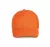 K-UP KP130 5 paneles kontrasztos baseball sapka - orange/dark grey színben