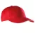 K-UP KP130 5 paneles kontrasztos baseball sapka - red/white színben