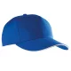 K-UP KP130 5 paneles kontrasztos baseball sapka - royal blue/white színben