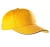 K-UP KP130 5 paneles kontrasztos baseball sapka - yellow/dark grey színben