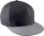 K-UP KP139 5 paneles baseball sapka lapos ellenzővel - dark grey/light grey színben