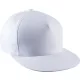 K-UP KP139 5 paneles baseball sapka lapos ellenzővel - white színben