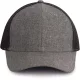 K-UP KP142 6 paneles kamionos baseball sapka - silver heather/dark grey színben