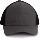 K-UP KP142 6 paneles kamionos baseball sapka - steel grey heather/black színben