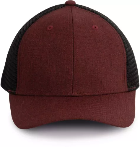 K-UP KP142 6 paneles kamionos baseball sapka - tawny port heather/black színben