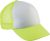 K-UP KP143 5 paneles gyerek kamionos baseball sapka - white/fluorescent yellow színben