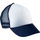 K-UP KP143 5 paneles gyerek kamionos baseball sapka - white/navy színben