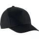K-UP KP149 5 paneles gyerek baseball sapka pamutból - black színben