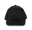 K-UP KP149 5 paneles gyerek baseball sapka pamutból - black színben