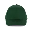 K-UP KP149 5 paneles gyerek baseball sapka pamutból - forest green színben