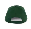K-UP KP149 5 paneles gyerek baseball sapka pamutból - forest green színben