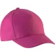 K-UP KP149 5 paneles gyerek baseball sapka pamutból - fuchsia színben