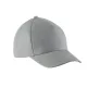 K-UP KP149 5 paneles gyerek baseball sapka pamutból - light grey színben