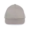 K-UP KP149 5 paneles gyerek baseball sapka pamutból - light grey színben