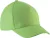 K-UP KP149 5 paneles gyerek baseball sapka pamutból - lime színben
