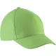 K-UP KP149 5 paneles gyerek baseball sapka pamutból - lime színben