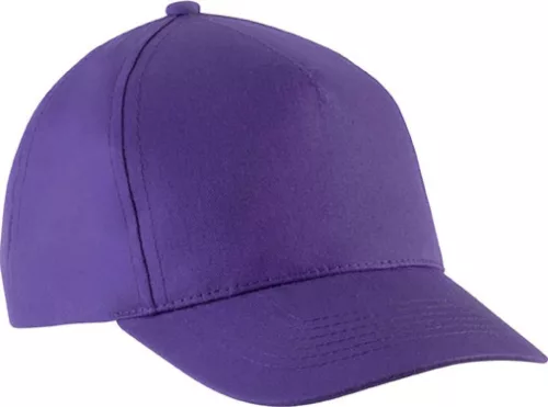 K-UP KP149 5 paneles gyerek baseball sapka pamutból - purple színben
