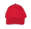 K-UP KP149 5 paneles gyerek baseball sapka pamutból - red színben