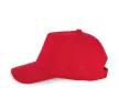 K-UP KP149 5 paneles gyerek baseball sapka pamutból - red színben