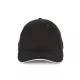 K-UP KP153 6 paneles kontrasztos baseball sapka - black/white színben