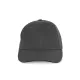 K-UP KP153 6 paneles kontrasztos baseball sapka - dark grey/black színben