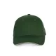 K-UP KP153 6 paneles kontrasztos baseball sapka - forest green/beige színben