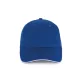 K-UP KP153 6 paneles kontrasztos baseball sapka - royal blue/white színben
