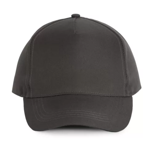 K-UP KP157 5 paneles poliészter baseball sapka - dark grey színben
