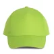 K-UP KP157 5 paneles poliészter baseball sapka - lime színben