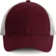 K-UP KP158 6 paneles hálós baseball sapka - burgundy/light grey színben