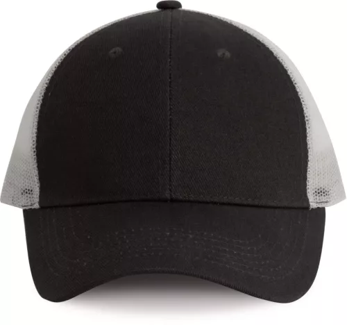 K-UP KP158 6 paneles hálós baseball sapka - dark grey/light grey színben