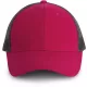 K-UP KP158 6 paneles hálós baseball sapka - fuchsia/dark grey színben