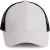 K-UP KP158 6 paneles hálós baseball sapka - white/black színben