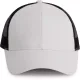 K-UP KP158 6 paneles hálós baseball sapka - white/black színben