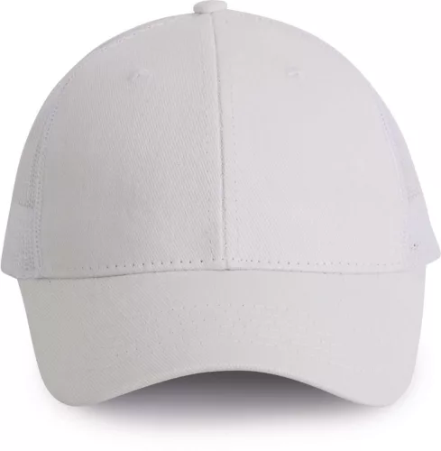 K-UP KP158 6 paneles hálós baseball sapka - white/white színben