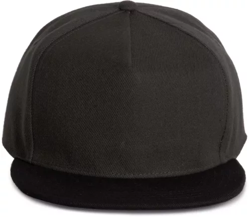 K-UP KP159 5 paneles snapback sapka - dark grey/black színben