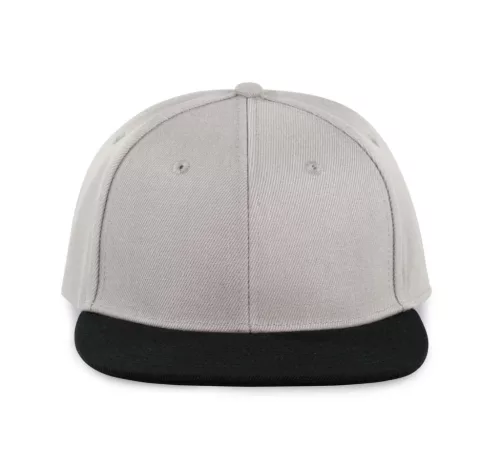 K-UP KP160 6 paneles snapback sapka - light grey/black színben