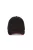 K-UP KP185 6 paneles kontrasztos baseball sapka - black/red színben