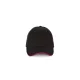 K-UP KP185 6 paneles kontrasztos baseball sapka - black/red színben